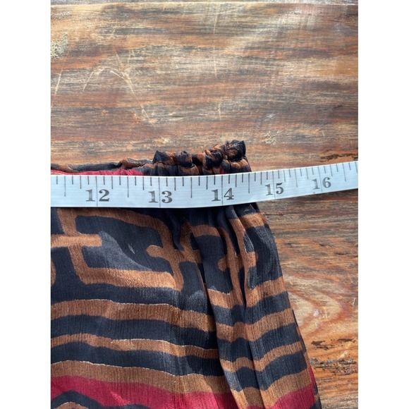 T2‎ VTG Kalamkari Silk Sequin 2 Piece Blouse Skirt - Picture 6 of 9